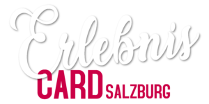 ErlebnisCard Salzburg Wortmarke in weiß und magenta